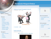 Tablet Screenshot of gondozasikozpont.doboz.hu